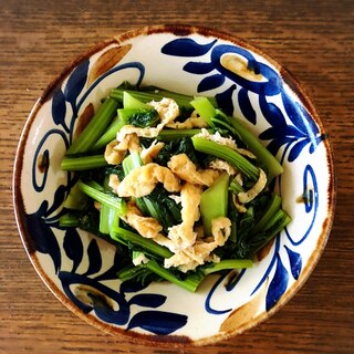 小松菜と油揚げの煮浸し